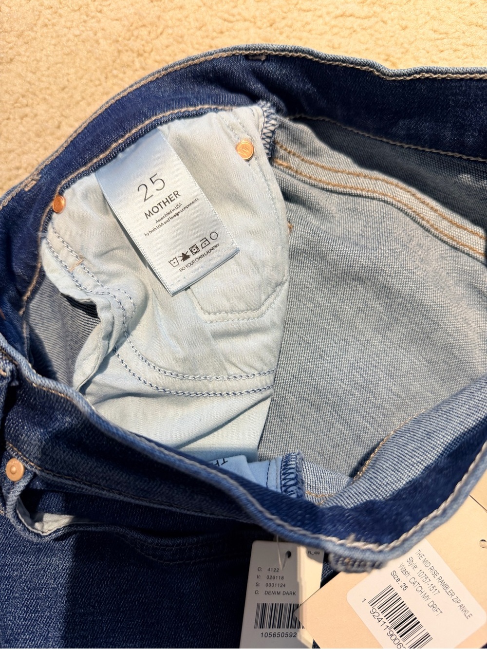 MOTHER The Mid-Rise Rambler in Catch My Drift NWT Size 25 - Picture 6 of 6
